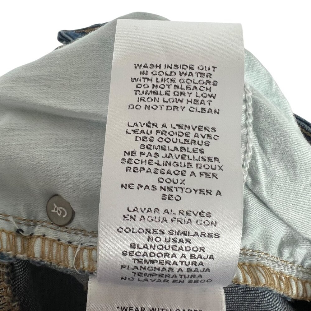 Good American Slit Front Denim Midi Jean Pencil Skirt in Blue691 Size 4 / 27 - Picture 6 of 10